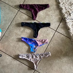 Mixed bag of bikini bottoms-size small